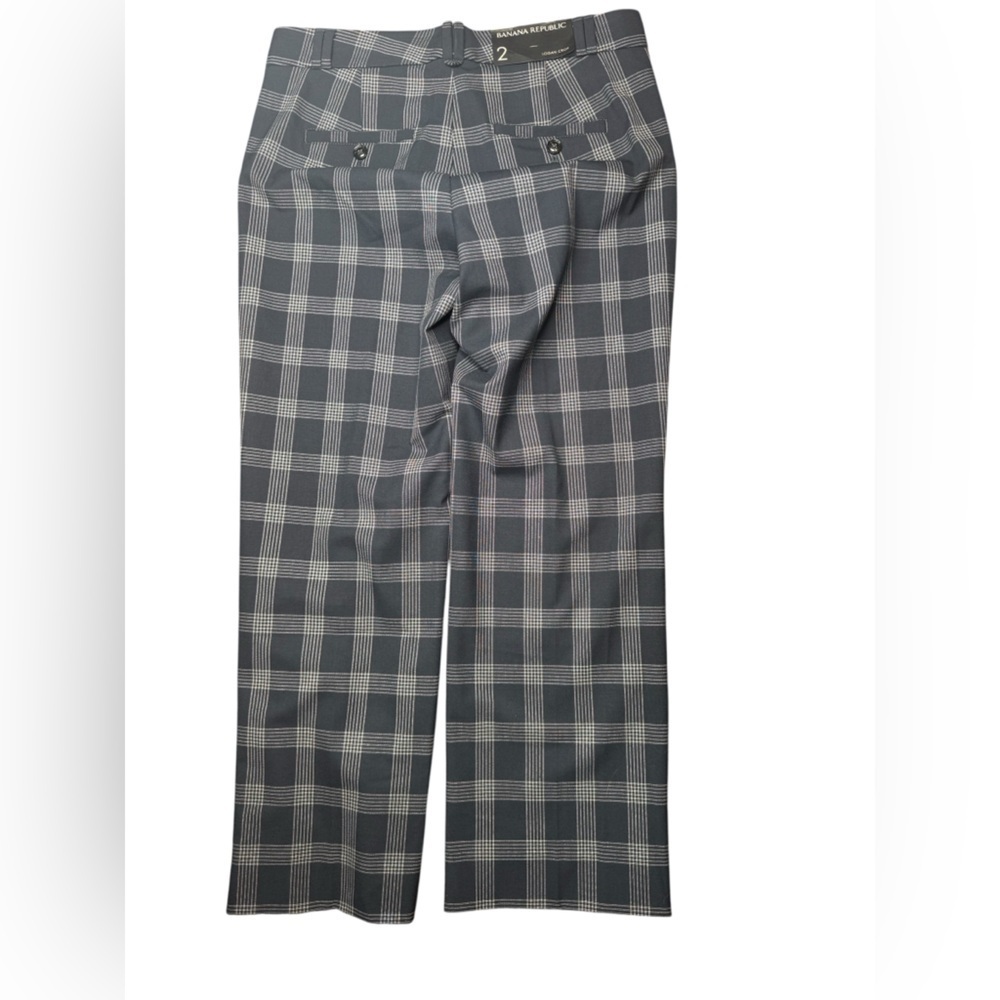 Banana Republic Gray and Black Checkered Trousers - Picture 6 of 8